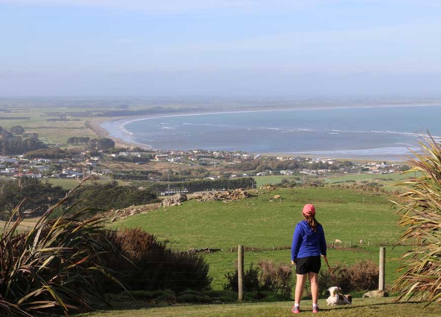 enjoy great sea views from your campsite